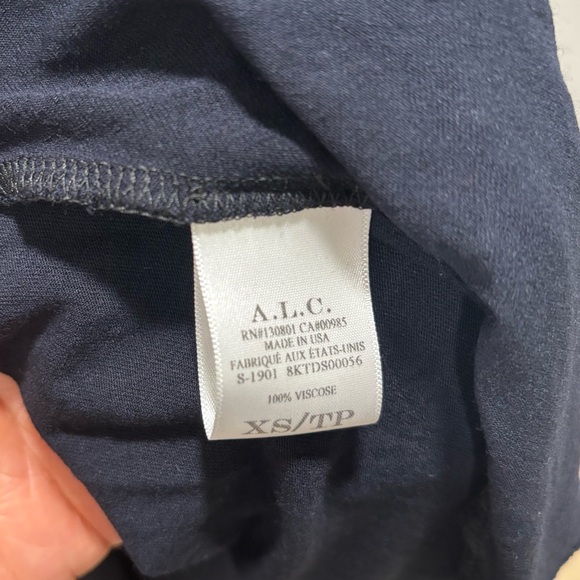 A.L.C. Emile Dress in Midnight Navy - Picture 4 of 5